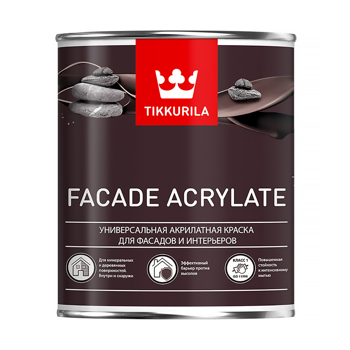 Краска для фасадов tikkurila facade acrylate база с 0,9 л 205605