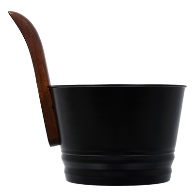 Бадья Банные штучки, стальная, 4 л, черная фото