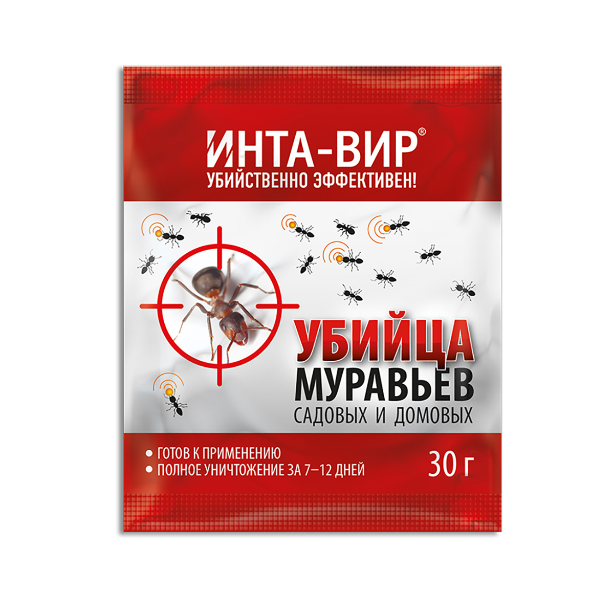 Инсектицид от муравьев Инта-Вир, 30 г цена - купить в интернет-магазине