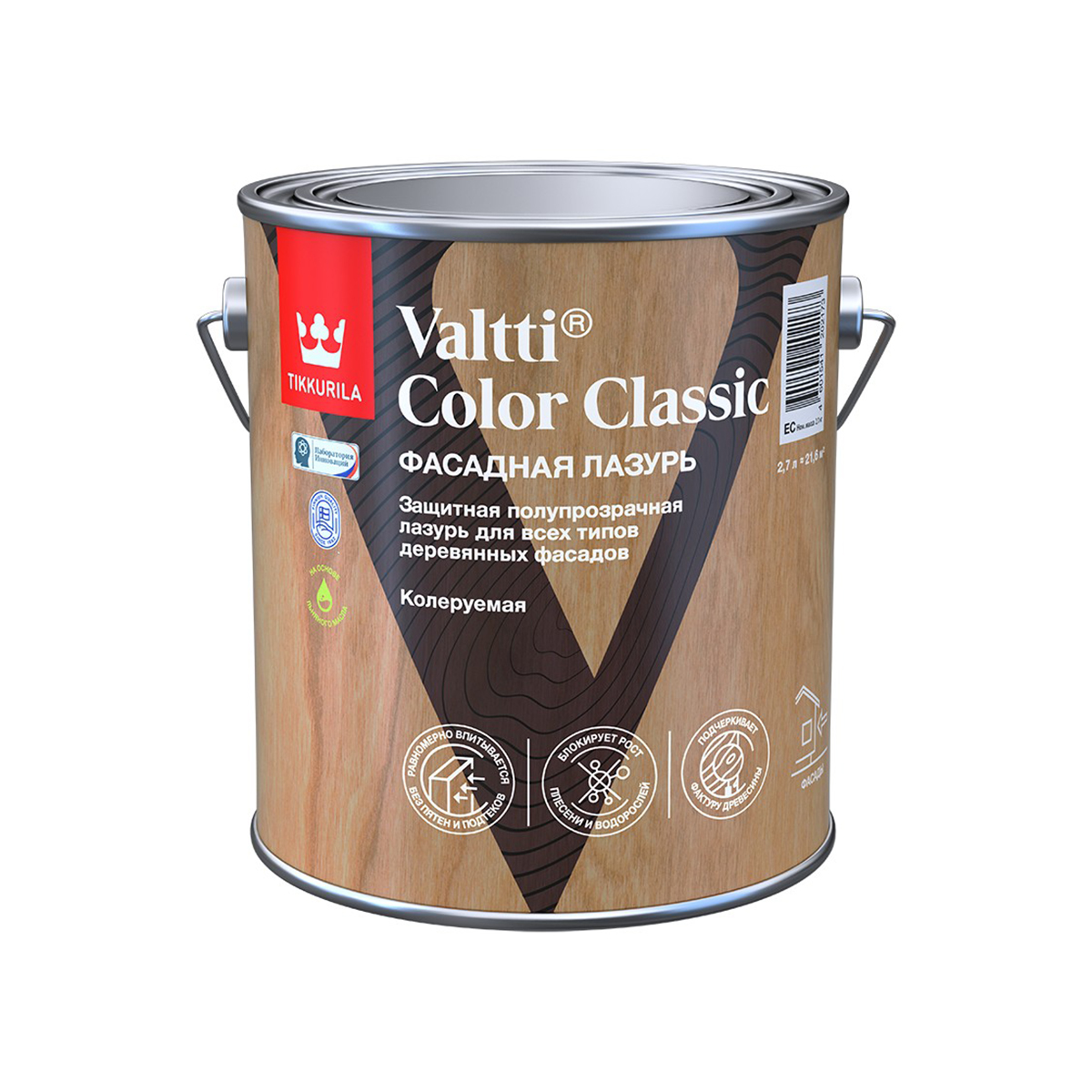 Лазурь tikkurila valtti color classic ec 0,9 л 700014014