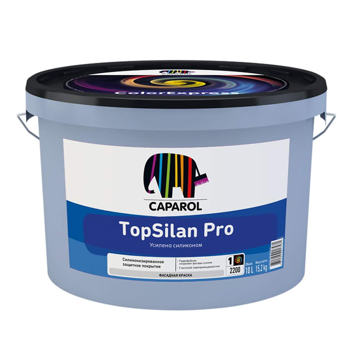 Краска фасадная Caparol TopSilan Pro база 1, белая, 10 л