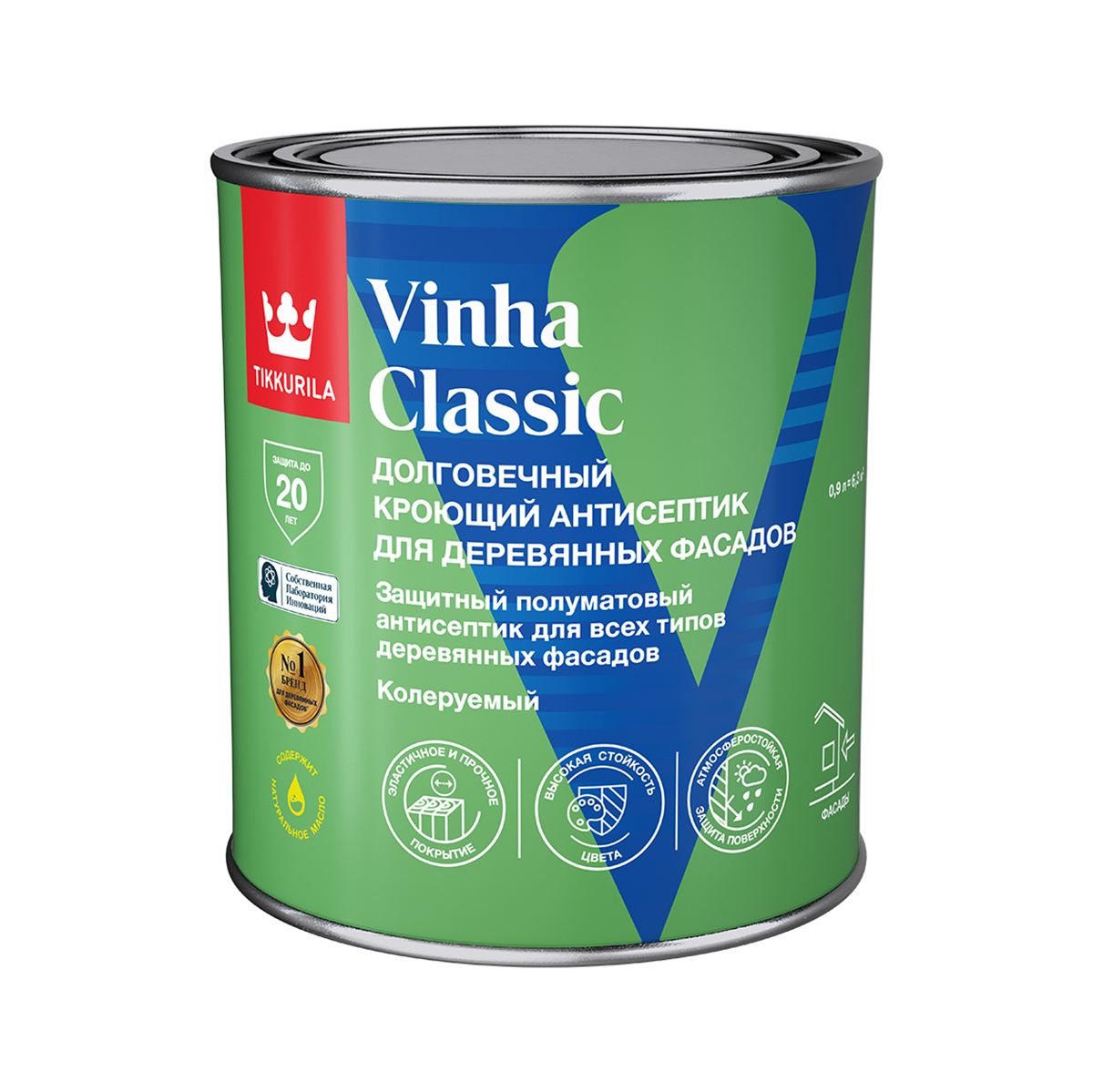 Деревозащитное средство Tikkurila Vinha Classic база С 0,9 л