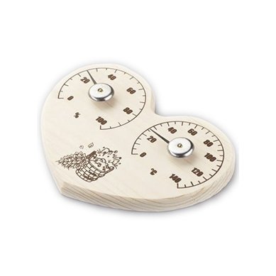 Банная станция Сердце СБО-3ТГ, открытая, термометр с гигрометром фото