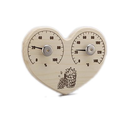 Банная станция Сердце СБО-3ТГ, открытая, термометр с гигрометром фото