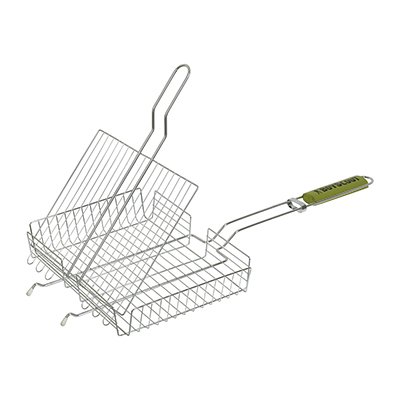 Решетка-гриль Boyscout со съемной ручкой и картонным веером, 30 x 25 x 5,5 см фото