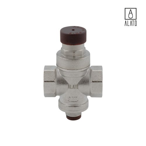 Редуктор давления с выходом для манометра Alato, 3/4" фото