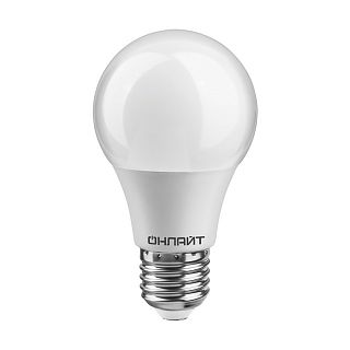 Лампа светодиодная LED Онлайт Promo, E27, A60, 15 Вт, 2700 K, теплый свет фото