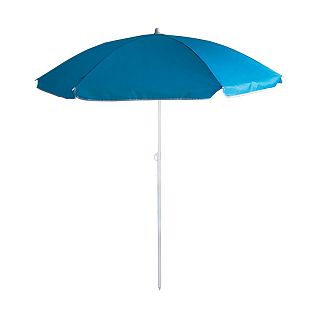 Зонт пляжный Ecos BU-63, диаметр 145 см, складная штанга 170 см, голубой фото