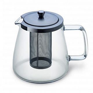 Чайник заварочный Simax Exclusive Charme, стеклянный, с металлическим фильтром, 1,1 л фото