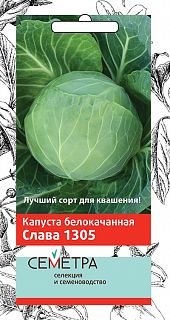Семена Семетра Капуста белокочанная Слава 1305, 0,5 г фото