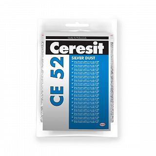 Добавка декоративная для эпоксидной затирки Ceresit CE 52, silver dust, 75 г фото