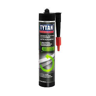 Герметик битумно-каучуковый для кровли Tytan Professional, 310 мл, черный фото