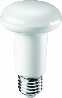 Лампа светодиодная LED Онлайт, E27, R63, 8 Вт, 2700 K, теплый свет фото