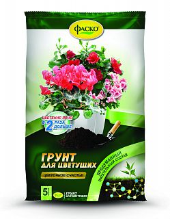 Грунт для цветущих растений Фаско Цветочное счастье, 5 л фото
