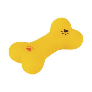 Игрушка-пищалка для собак Рыжий кот Кость, 8,5 см фото
