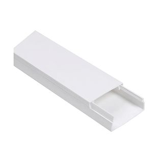 Кабель-канал IEK Ecoline, 12 x 12 мм, 2 м, белый фото
