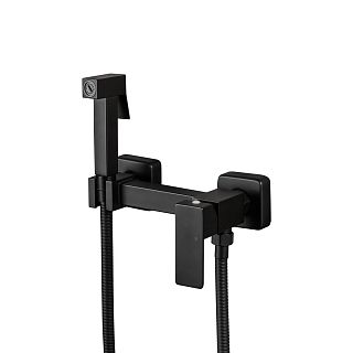 Гигиенический душ Frap F7504-6, однорычажный, черный фото