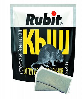 Средство от крыс и мышей Rubit Кыш, 5 x 40 г фото