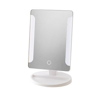 Зеркало косметическое Swensa, с подсветкой, 22 x 16 см, белое фото