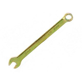 Ключ комбинированный Сибртех, 9 мм, желтый цинк фото