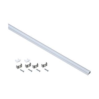 Профиль алюминиевый для LED ленты IEK 1607, накладной, прямоугольный, 2 м, опал фото