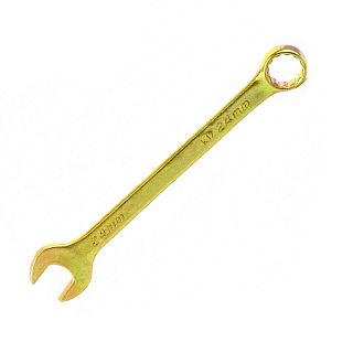 Ключ комбинированный Сибртех, 24 мм, желтый цинк фото