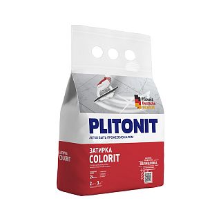 Затирка Plitonit Colorit, белая, 2 кг фото