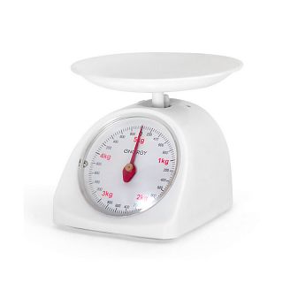 Весы кухонные механические Energy EN-405МК, до 5 кг, белые фото