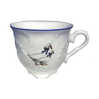 Чашка кофейная Cmielow Рококо Гуси, фарфоровая, 170 мл фото