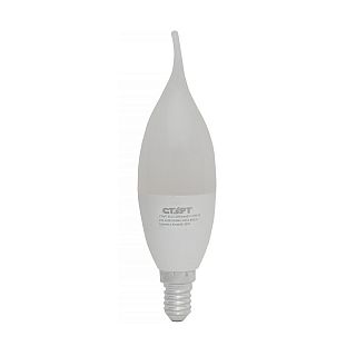 Лампа светодиодная LED Старт ECO Свеча на ветру, E14, 10 Вт, 2700 K, теплый свет фото
