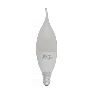 Лампа светодиодная LED Старт ECO Свеча на ветру, E14, 10 Вт, 4000 K, холодный свет фото