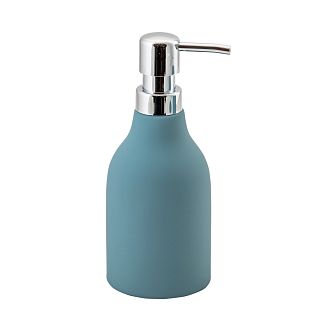 Дозатор для жидкого мыла Аквадекор Unna, керамика/резина, светло-голубой фото