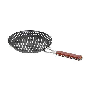 Решетка для барбекю Ecos Fry-3073, с деревянной ручкой, 30,5 x 4 см фото