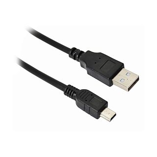 Кабель Rexant, USB - mini-USB, 0,2 м, черный фото