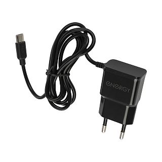 Зарядное устройство для телефона Energy ET-13, кабель micro-USB, 1 А, черный фото