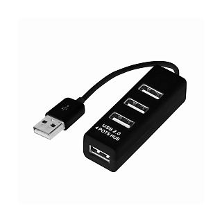 Разветвитель Rexant, 4 USB, 12 см, черный фото