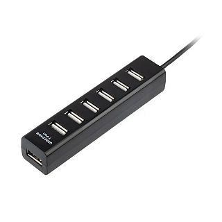 Разветвитель Rexant, 7 USB, 50 см, черный фото