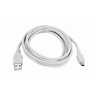 Кабель в ПВХ оплетке Rexant, USB - mini-USB, 3 м, серый фото