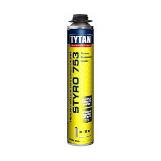 Пено-клей для теплоизоляции Tytan Professional Styro 753, 750 мл фото