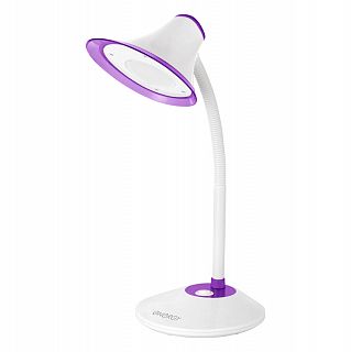 Лампа электрическая настольная Energy EN-LED20-2, бело-фиолетовая фото