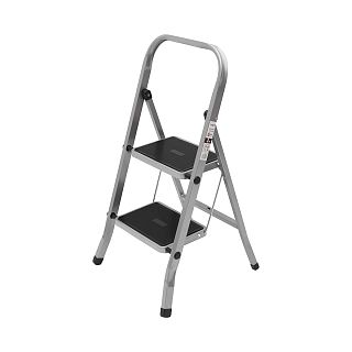 Стремянка стальная Zalger 511-2, 2 ступени, широкие ступени с ковриком, 0,84 м фото