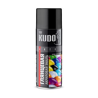 Аэрозольная акриловая краска Kudo KU-A7040, глянцевая, 520 мл, серая фото