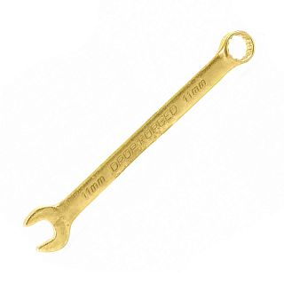 Ключ комбинированный Сибртех, 11 мм, желтый цинк фото