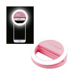 Подсветка для селфи Energy EM-001, LED, розовая фото