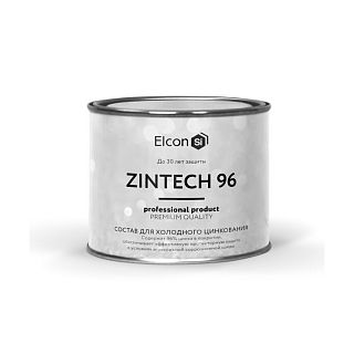 Состав для холодного цинкования аэрозольный Elcon Zintech 96, 520 мл, серый фото