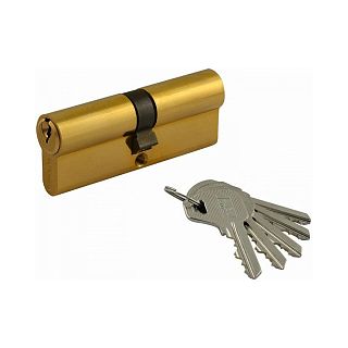 Цилиндровый механизм Нора-М Л-80 (40-40), ключ/ключ, золото фото