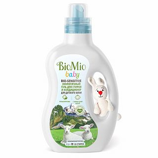 Гель-кондиционер для стирки детского белья BioMio Baby Bio-Sensitive, 1 л фото