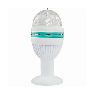Лампа светодиодная Neon-night Диско, с подставкой, E27, 8 x 16 см, многоцветная фото