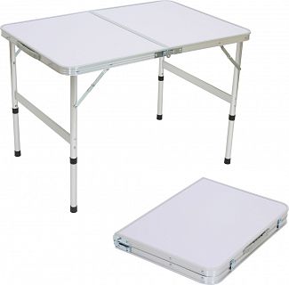 Стол складной Ecos TD-02 90 x 60 x 60 cм, алюминиевый, столешница МДФ фото