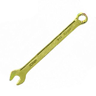 Ключ комбинированный Сибртех, 10 мм, желтый цинк фото